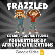 Foundations of African Civilizations FRAZZLED Socials Game - No Prep Grade 7