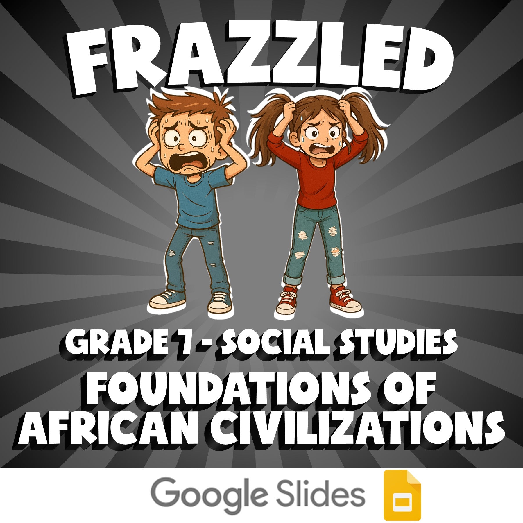 Foundations of African Civilizations FRAZZLED Socials Game - No Prep Grade 7