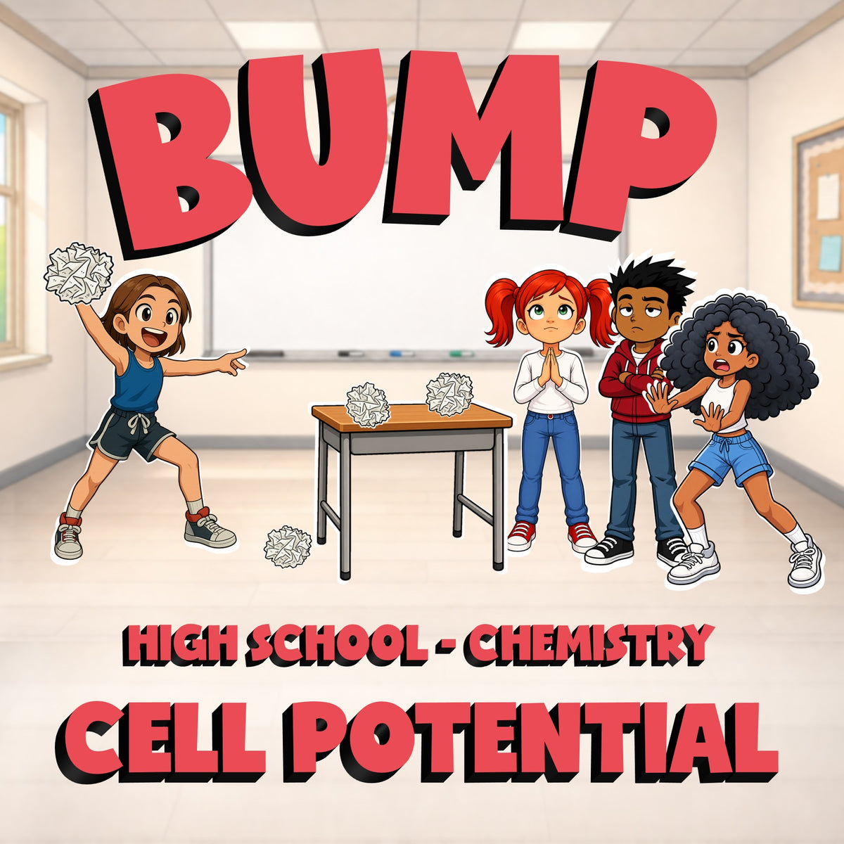 Cell Potential BUMP Science Game - No Prep Chemistry Review Activity
