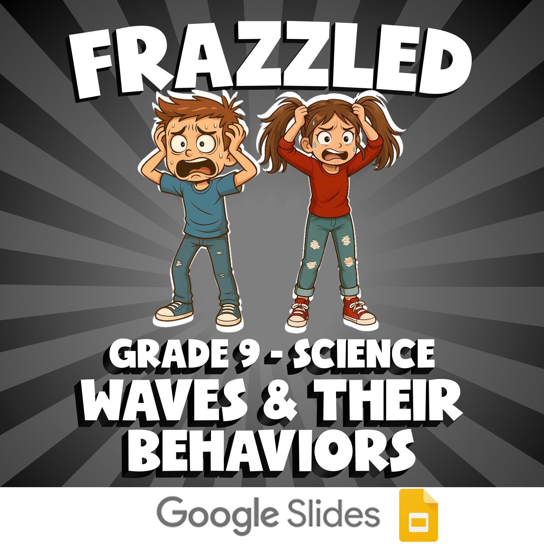 Waves & Their Behaviors FRAZZLED Science Game - No Prep Grade 9 Review Activity