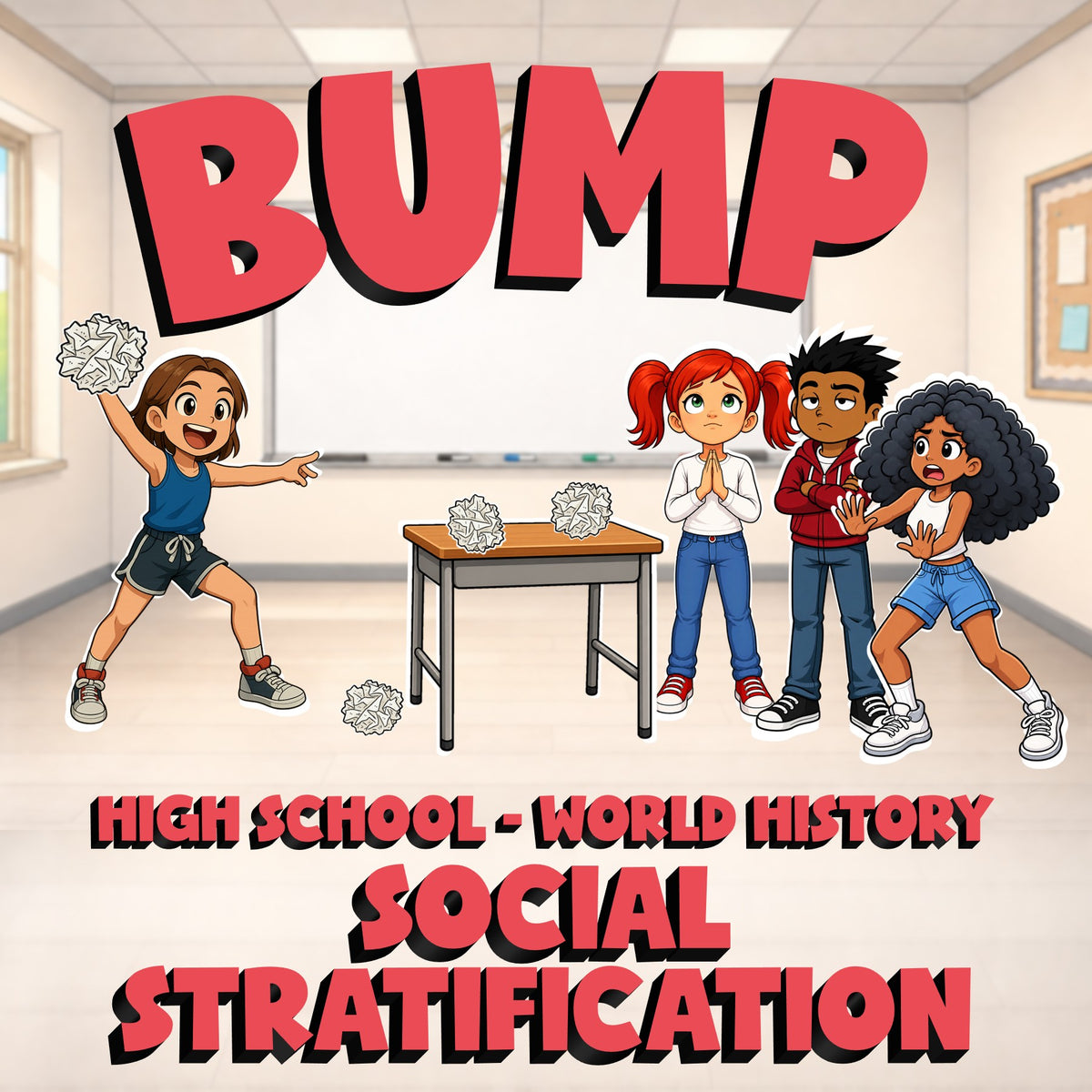 Social Stratification BUMP Game - No Prep World History Review Activity