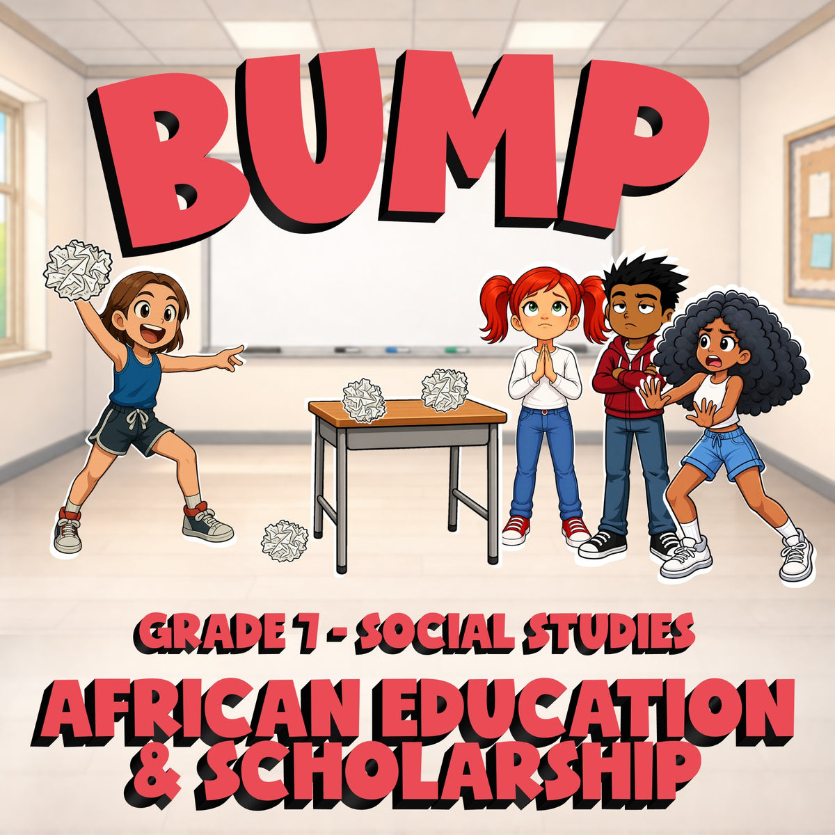 African Education & Scholarship BUMP Socials Game - No Prep Grade 7 Review