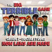How Laws Are Made BIG TERRIBLE GAME - No Prep Grade 3 Socials Review Activity