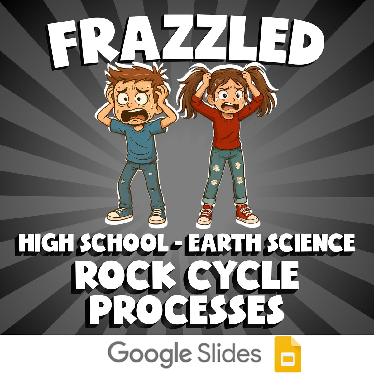 Rock Cycle Processes FRAZZLED Game - No Prep Earth Science Review Activity