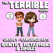 Identify Metaphors & Similes THE TERRIBLE GAME - No Prep Grade 9 ELA Review