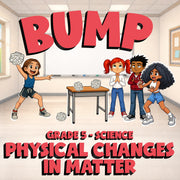Physical Changes in Matter BUMP Science Game - No Prep Grade 5 Review Activity