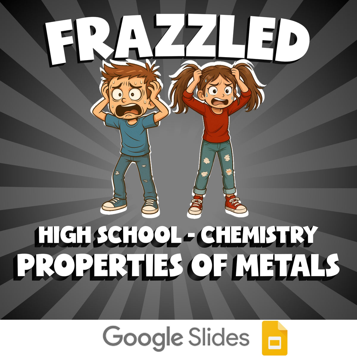 Properties of Metals FRAZZLED Science Game - No Prep Chemistry Review Activity