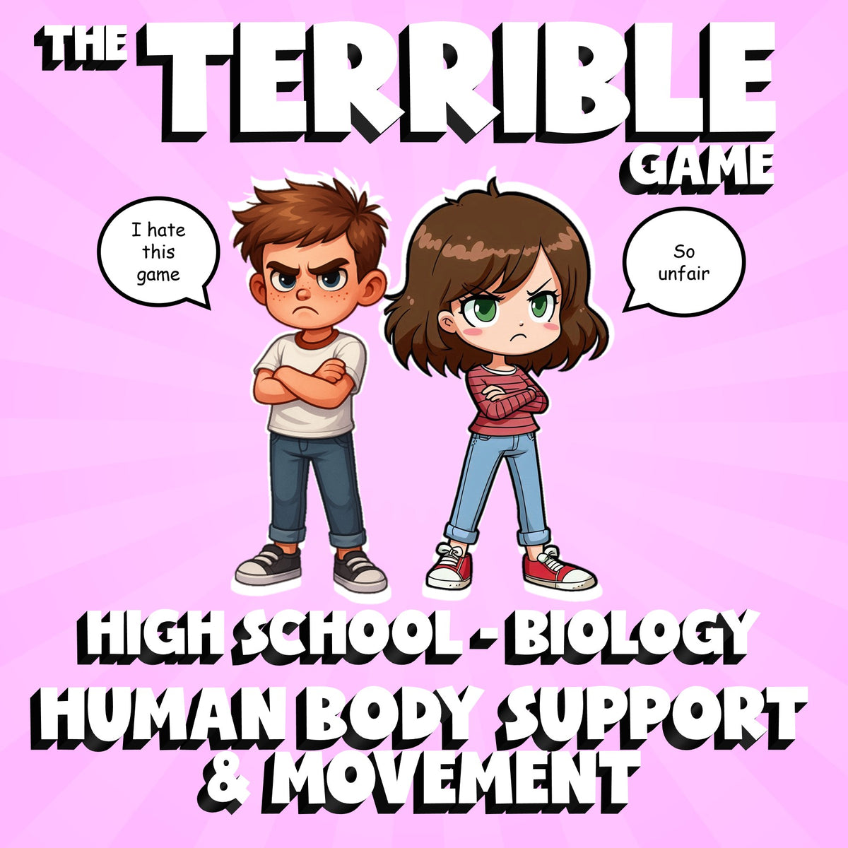 Human Body Support & Movement THE TERRIBLE GAME - No Prep Biology Science Review