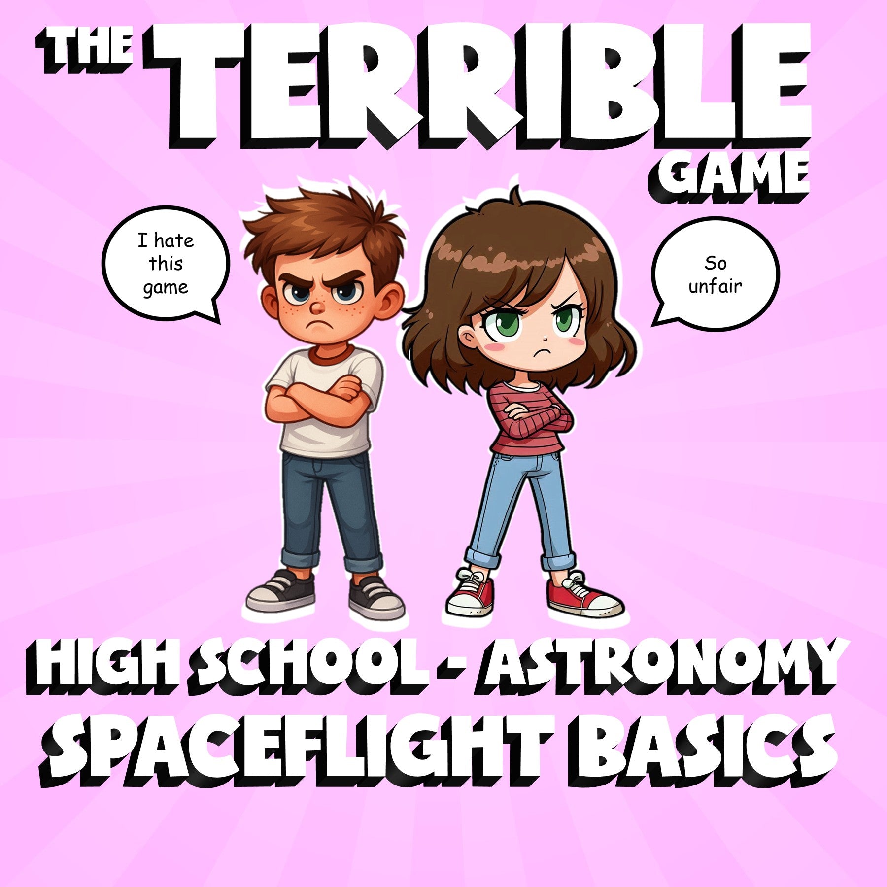 Spaceflight Basics THE TERRIBLE GAME - No Prep Astronomy Science Review Activity