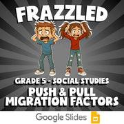 Push & Pull Migration Factors FRAZZLED Socials Game - No Prep Grade 5 Review
