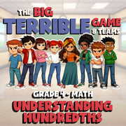 Understanding Hundredths BIG TERRIBLE GAME - No Prep Grade 4 Math Review