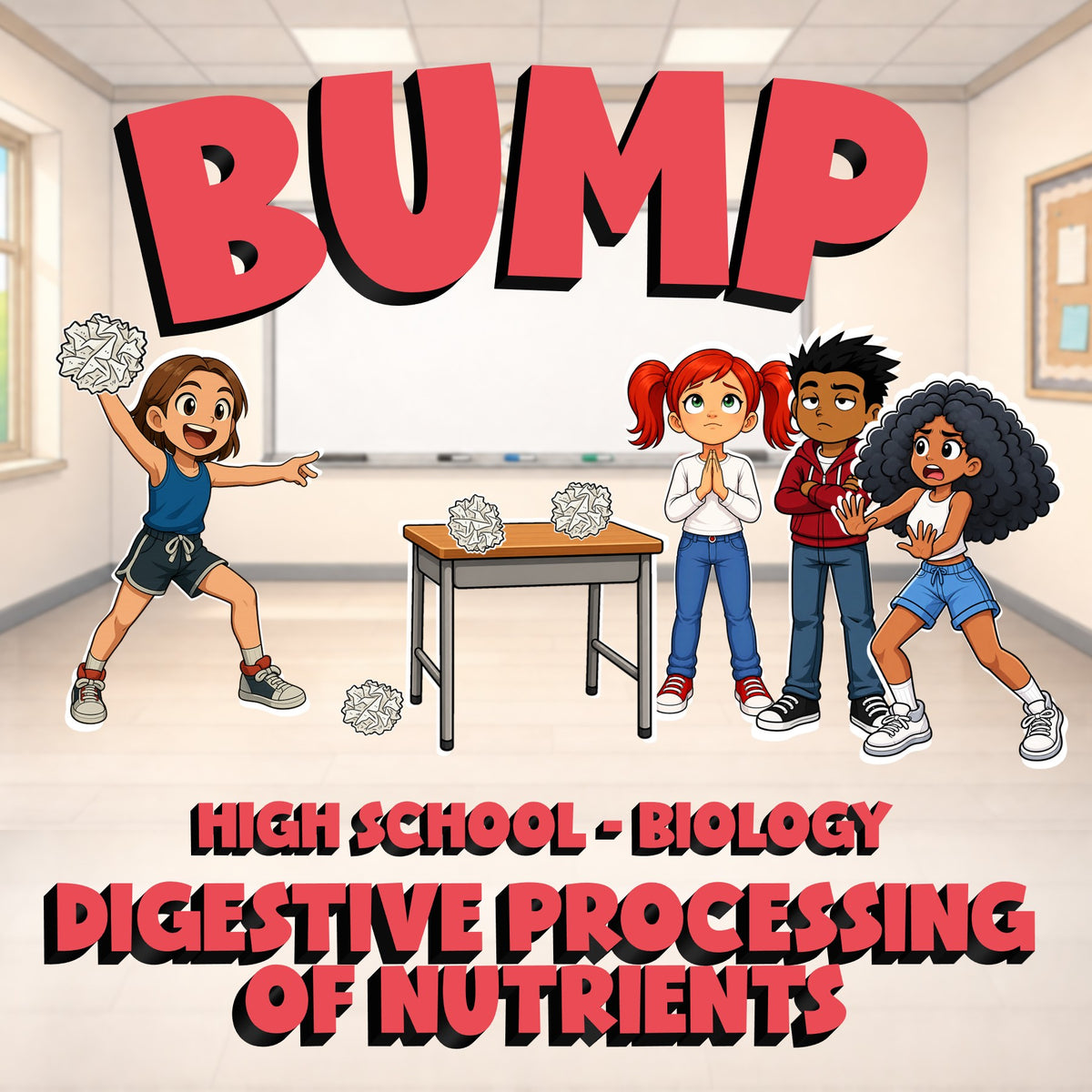 Digestive Processing of Nutrients BUMP Science Game - No Prep Biology Review