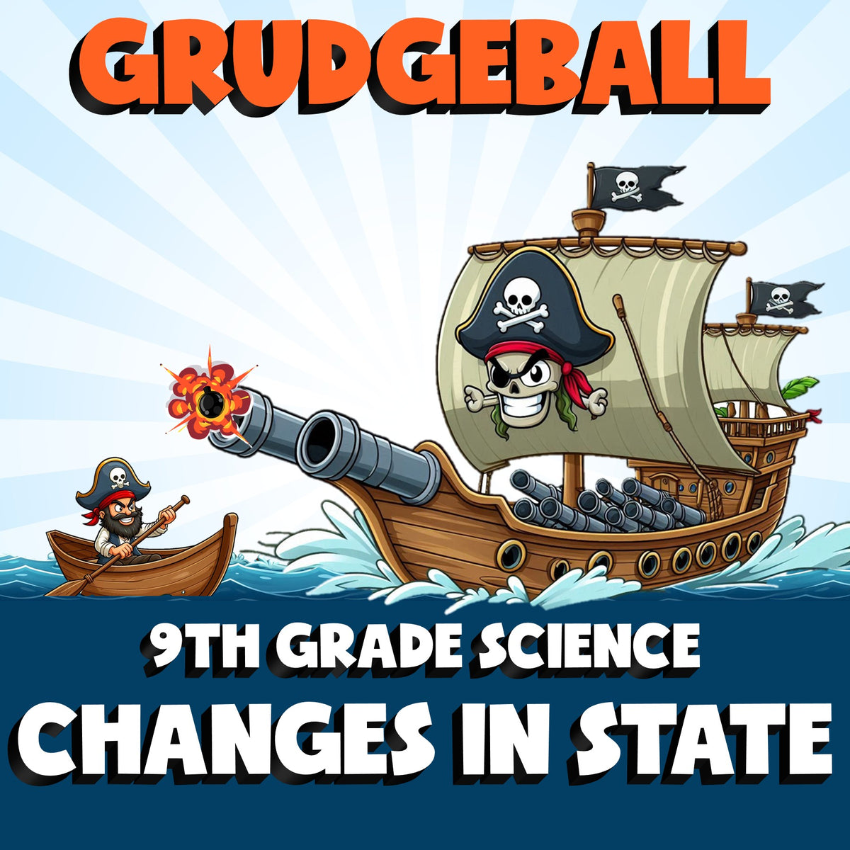 Changes in State GRUDGEBALL Science Game - No Prep Grade 9 Review Activity