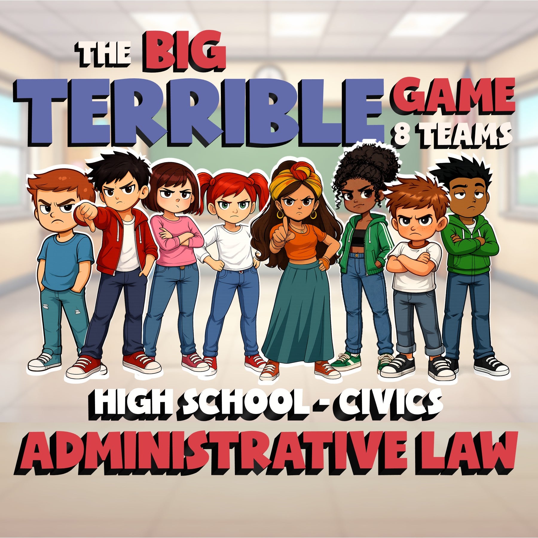 Administrative Law BIG TERRIBLE GAME - No Prep Civics Review Activity
