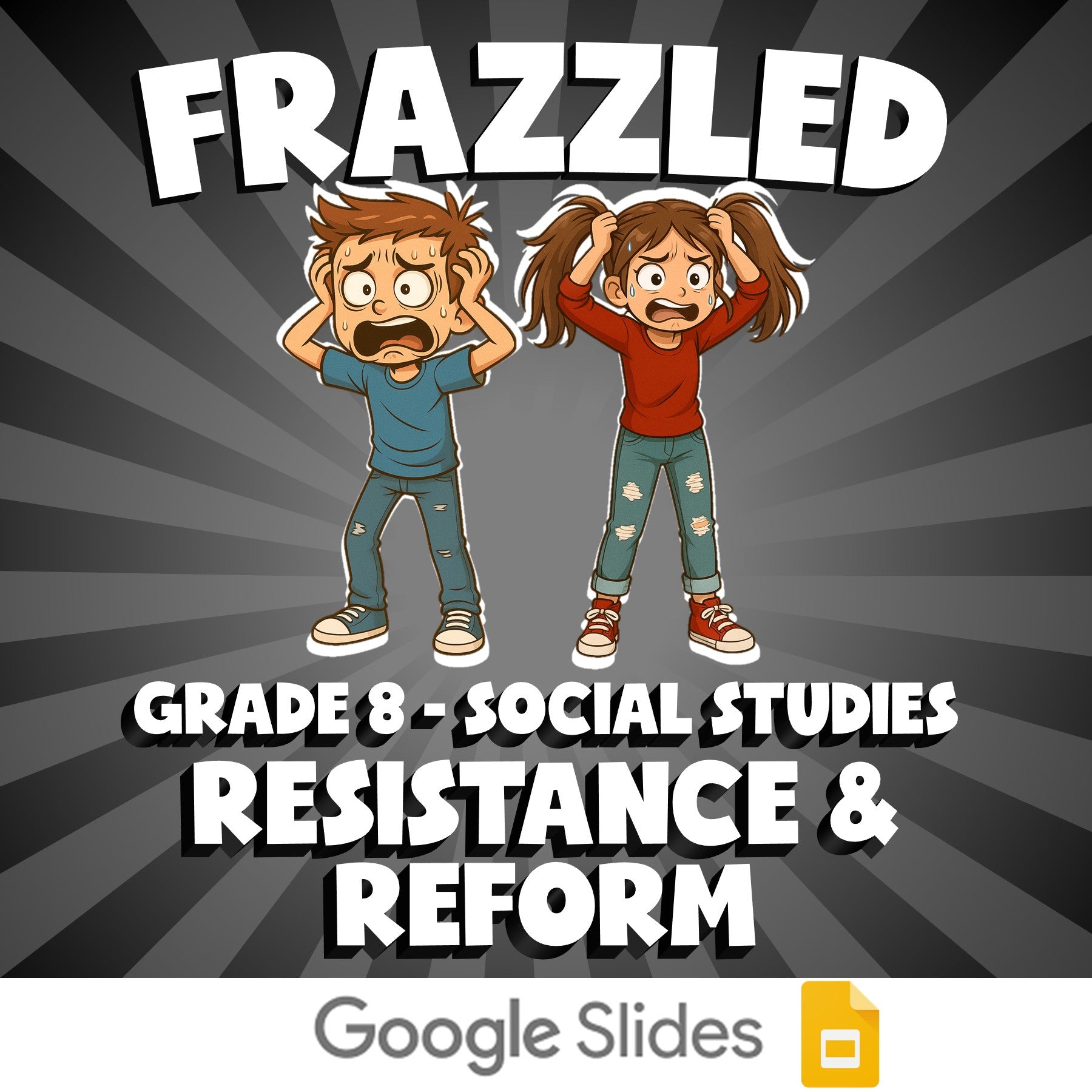 Resistance & Reform FRAZZLED Socials Game - No Prep Grade 8 Review Activity