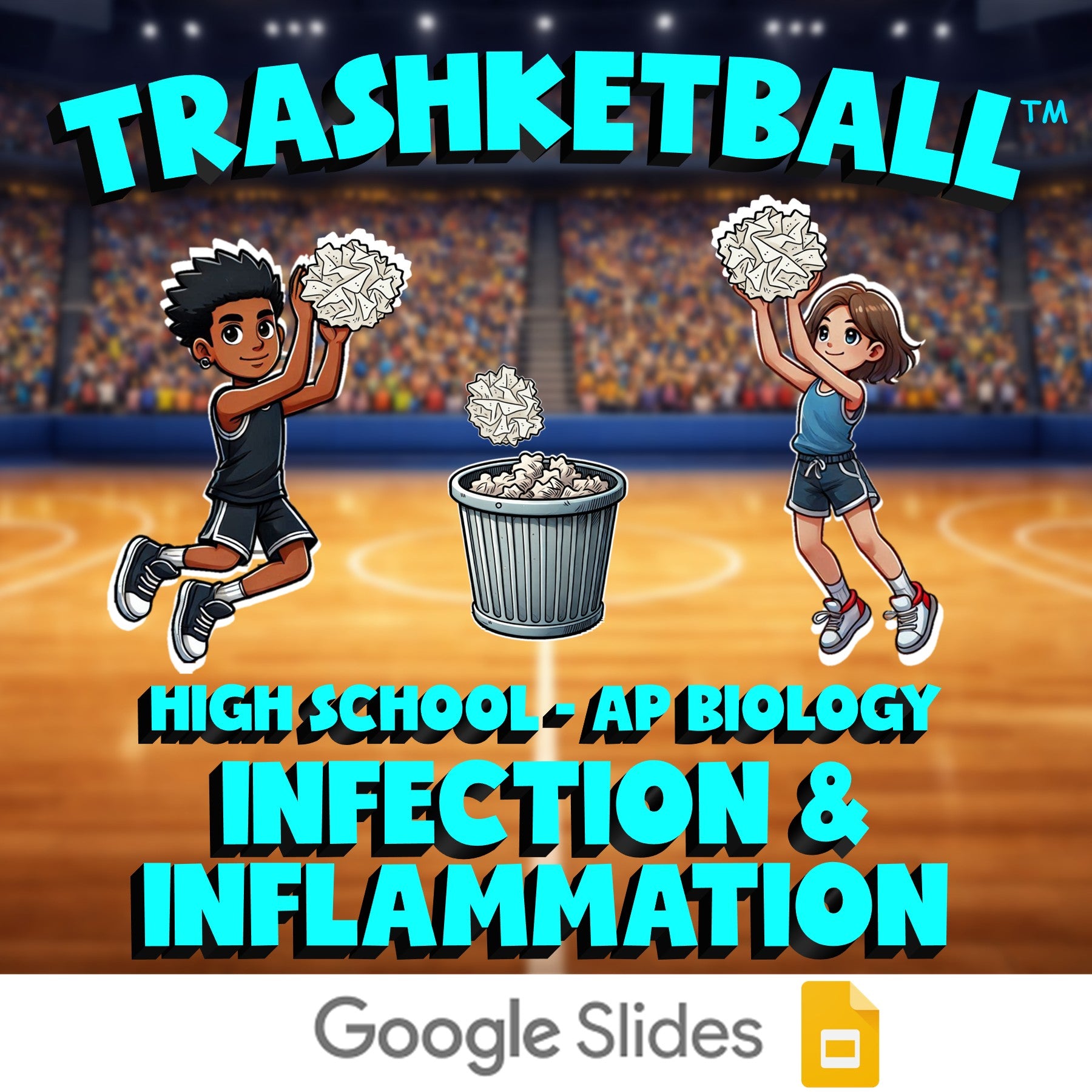 Infection & Inflammation TRASHKETBALL Science Game - No Prep AP Biology Review