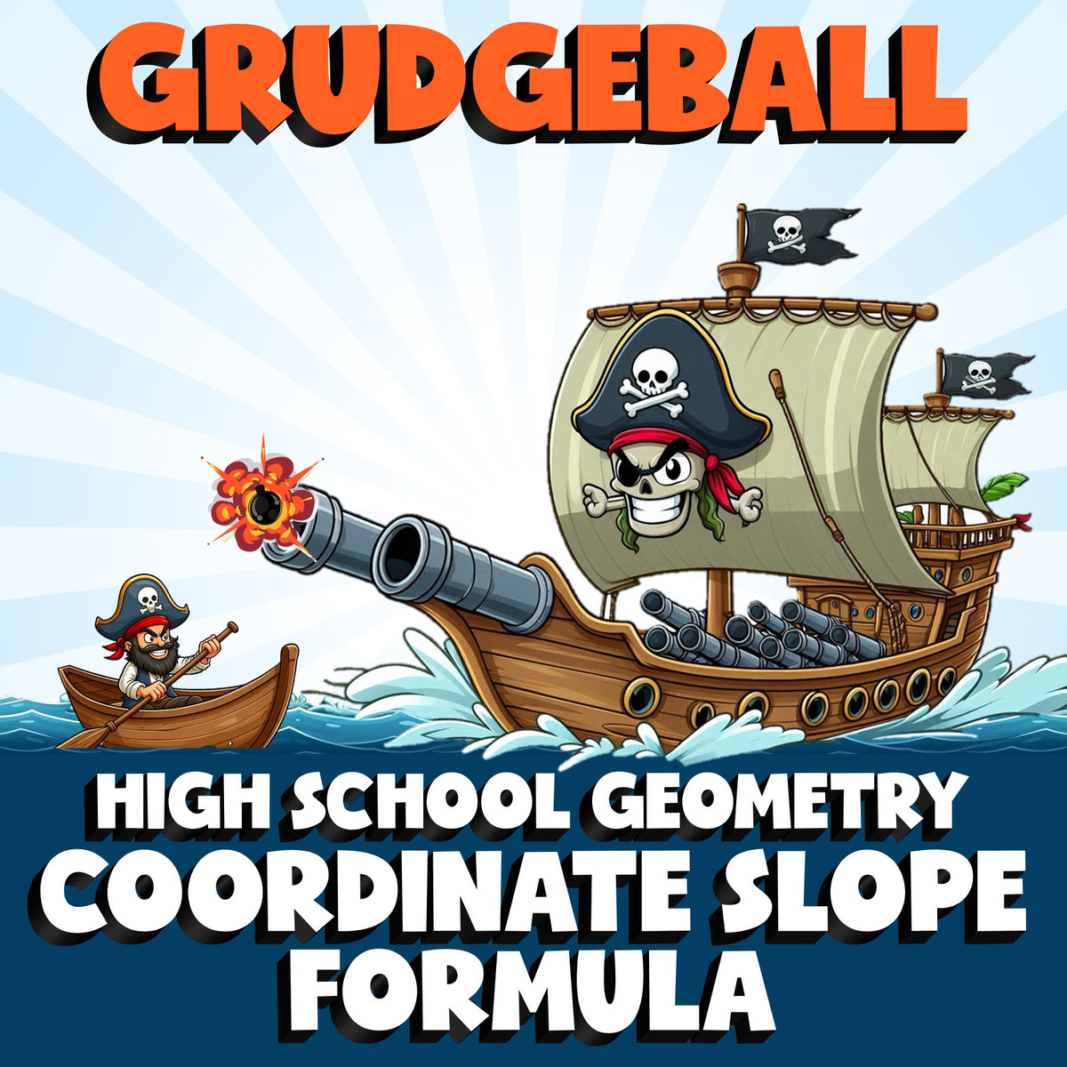 Coordinate Slope Formula GRUDGEBALL Math Game - No Prep Geometry Review Activity