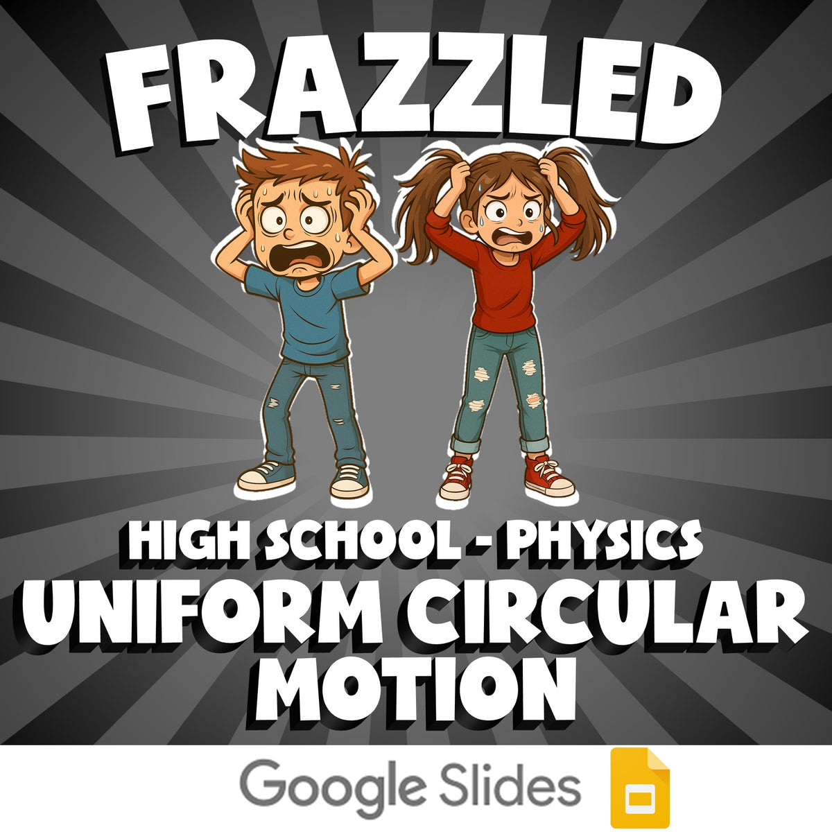 Uniform Circular Motion FRAZZLED Science Game - No Prep Physics Review Activity