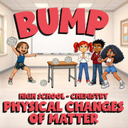 Physical Changes of Matter BUMP Science Game - No Prep Chemistry Review Activity