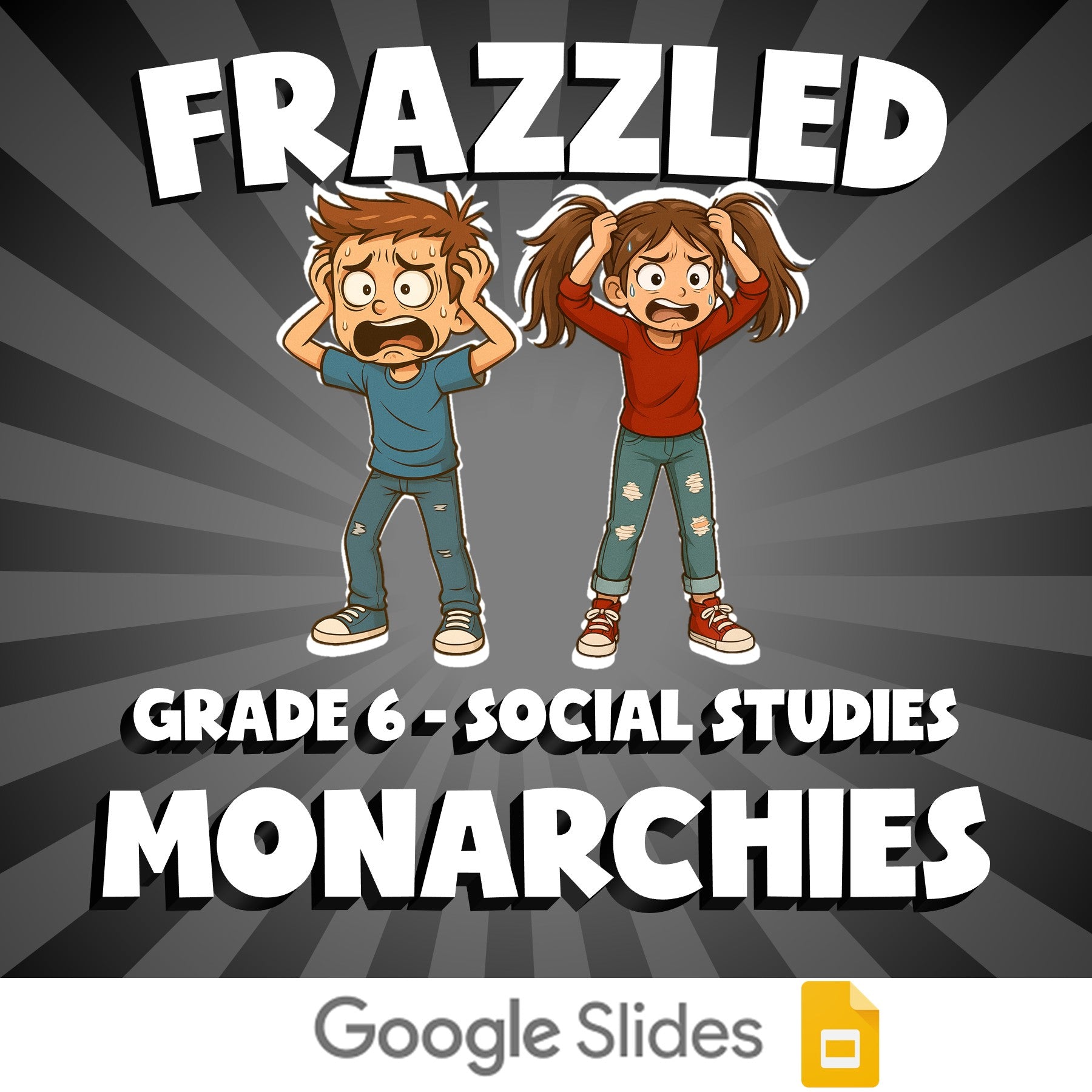 Monarchies FRAZZLED Socials Game - No Prep Grade 6 Review Activity