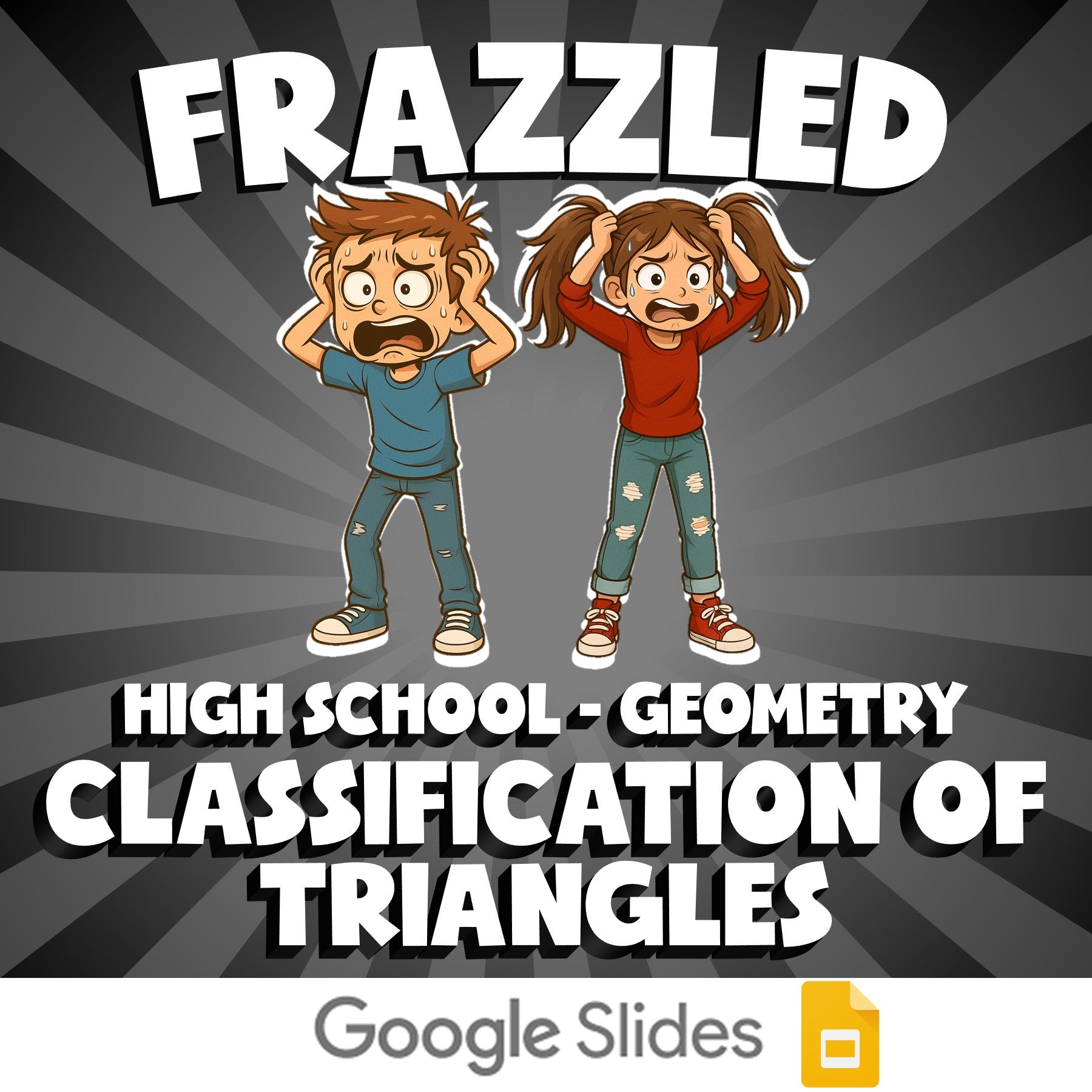 Classification of Triangles FRAZZLED Math Game - No Prep Geometry Review