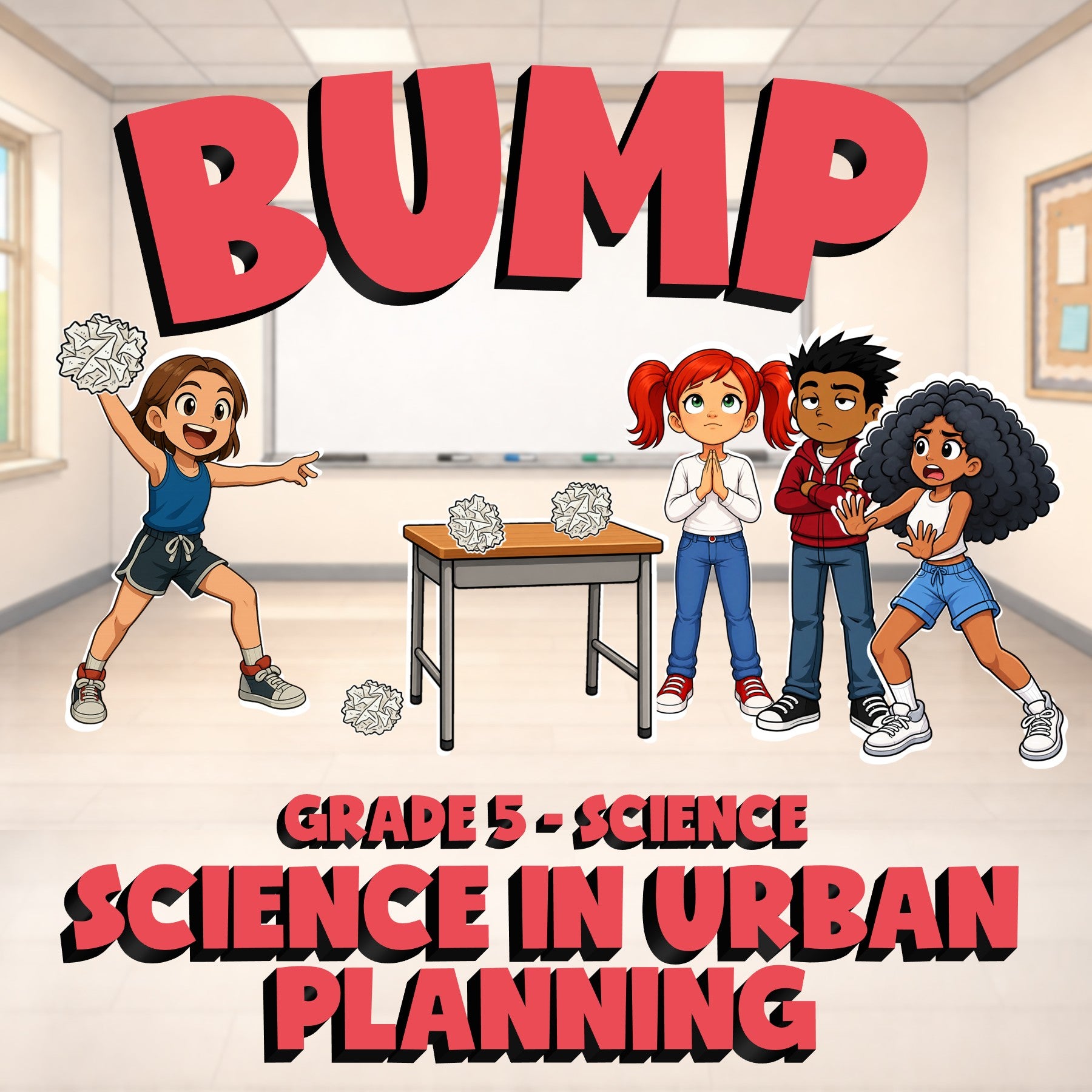 Science in Urban Planning BUMP Science Game - No Prep Grade 5 Review Activity