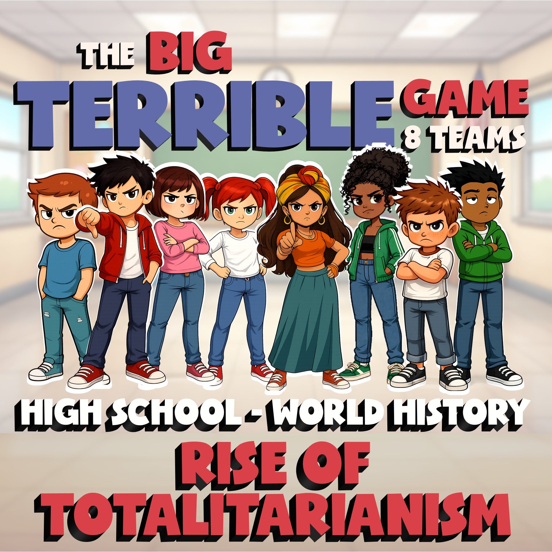 Rise of Totalitarianism BIG TERRIBLE GAME - No Prep World History Review