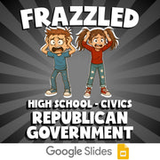 Republican Government FRAZZLED Civics Game - No Prep Review Activity