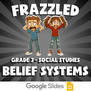 Belief Systems FRAZZLED Socials Game - No Prep Grade 3 Review Activity
