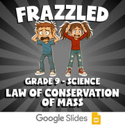 Law of Conservation of Mass FRAZZLED Science Game - No Prep Grade 9 Review
