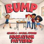 Migration Patterns BUMP Socials Game - No Prep Grade 6 Review Activity