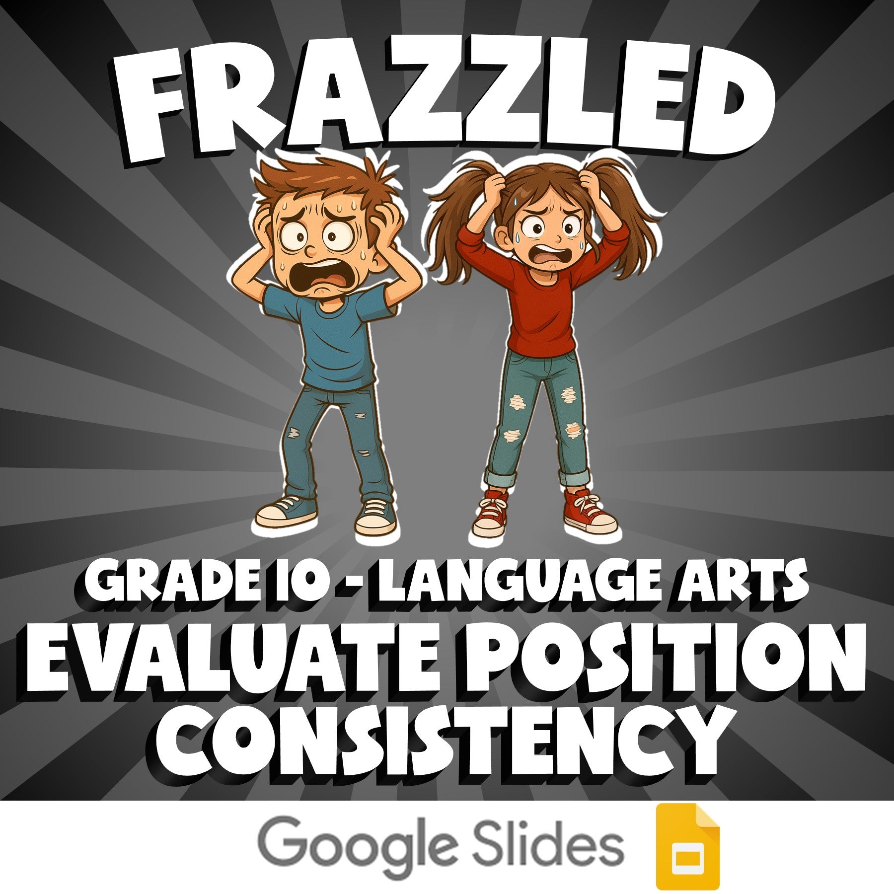 Evaluate Position Consistency FRAZZLED ELA Game - No Prep Grade 10 Review