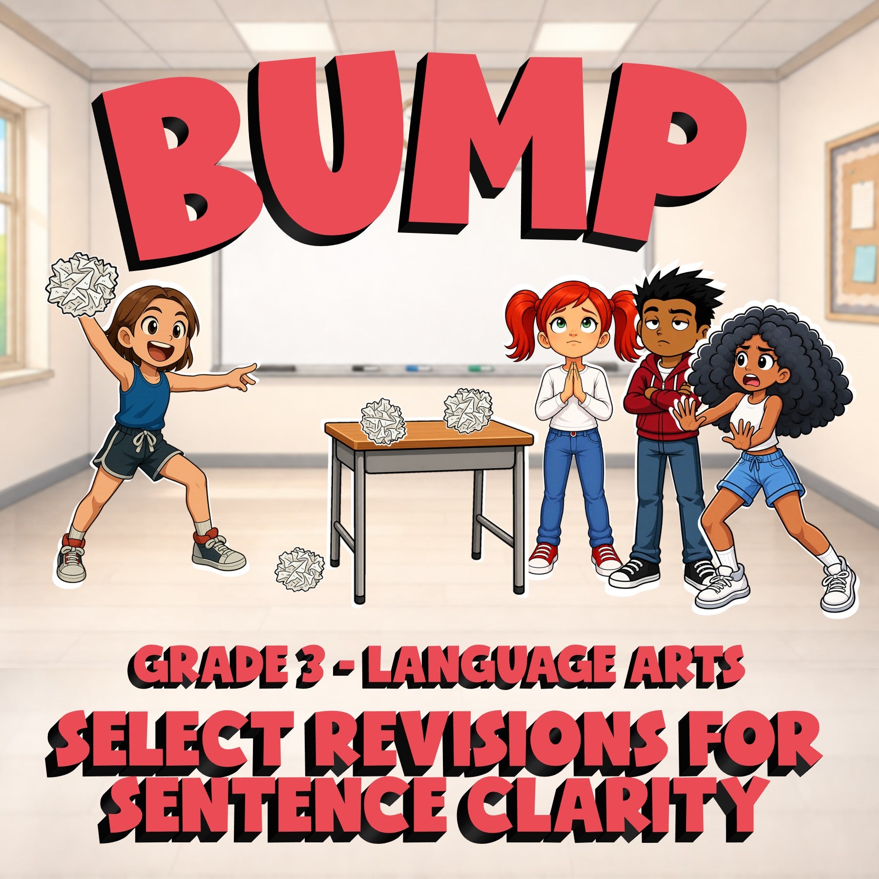 Select Revisions for Sentence Clarity BUMP ELA Game - No Prep Grade 3 Review