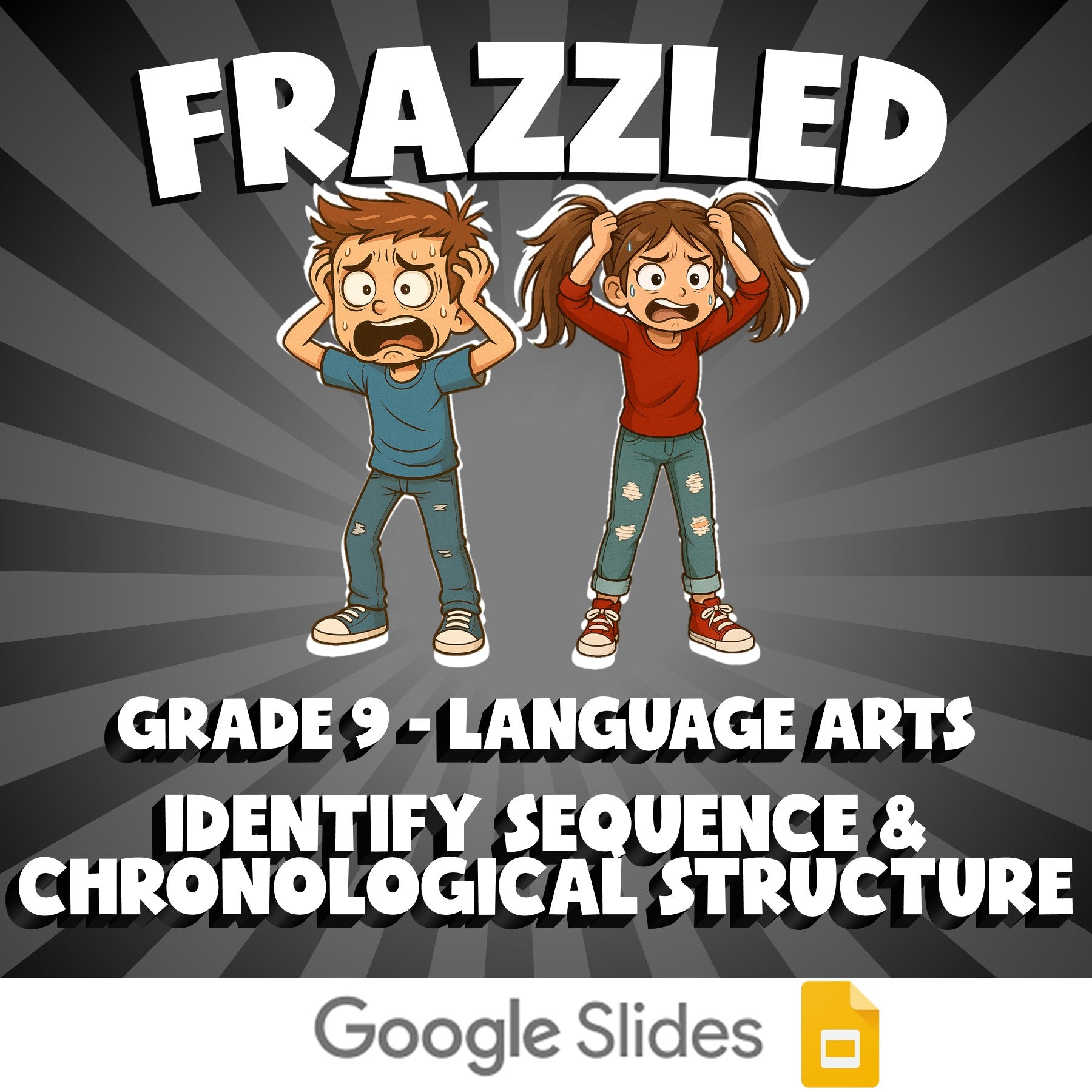 Identify Sequence & Chronological Structure FRAZZLED ELA Game - No Prep Grade 9