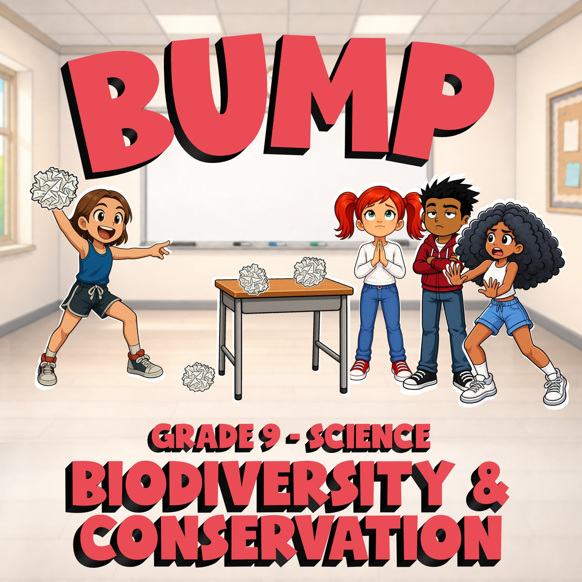 Biodiversity & Conservation BUMP Science Game - No Prep Grade 9 Review Activity