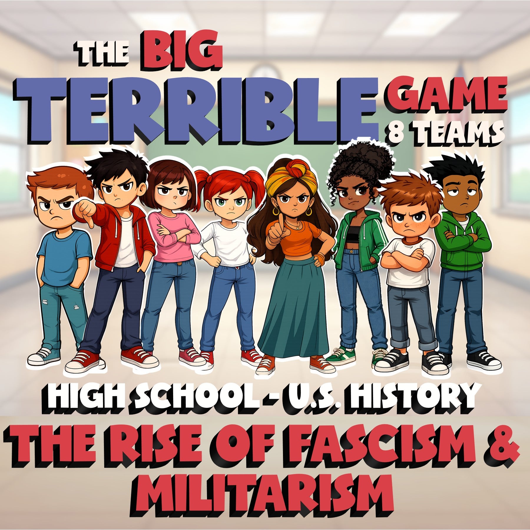 The Rise of Fascism & Militarism BIG TERRIBLE GAME - No Prep U.S. History Review