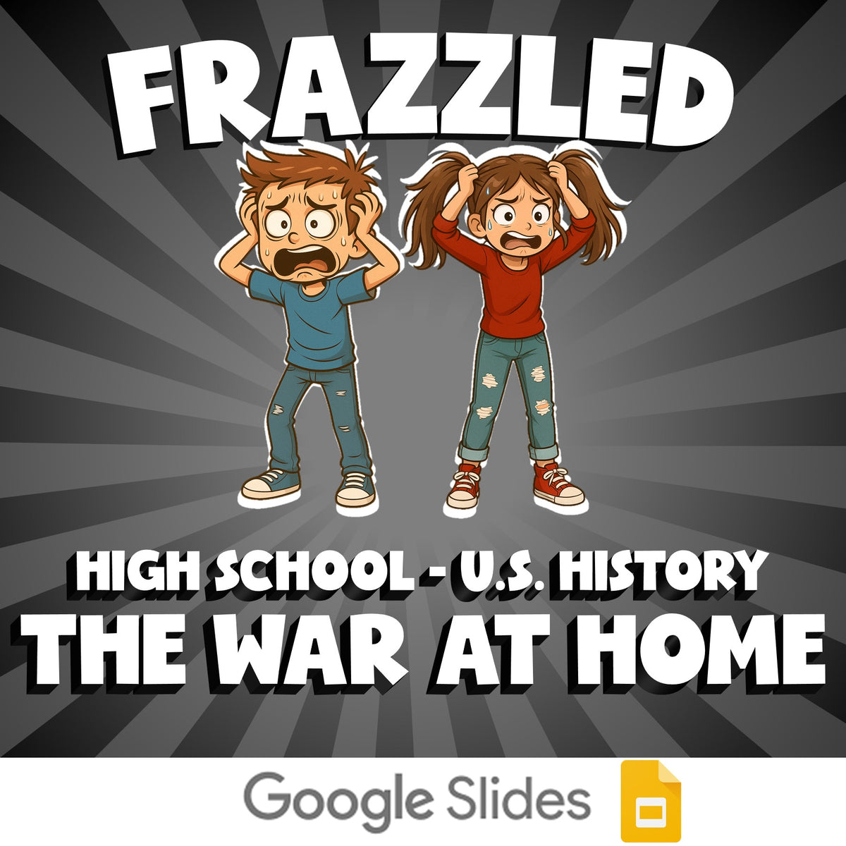 The War at Home FRAZZLED U.S. History Game - No Prep Review Activity