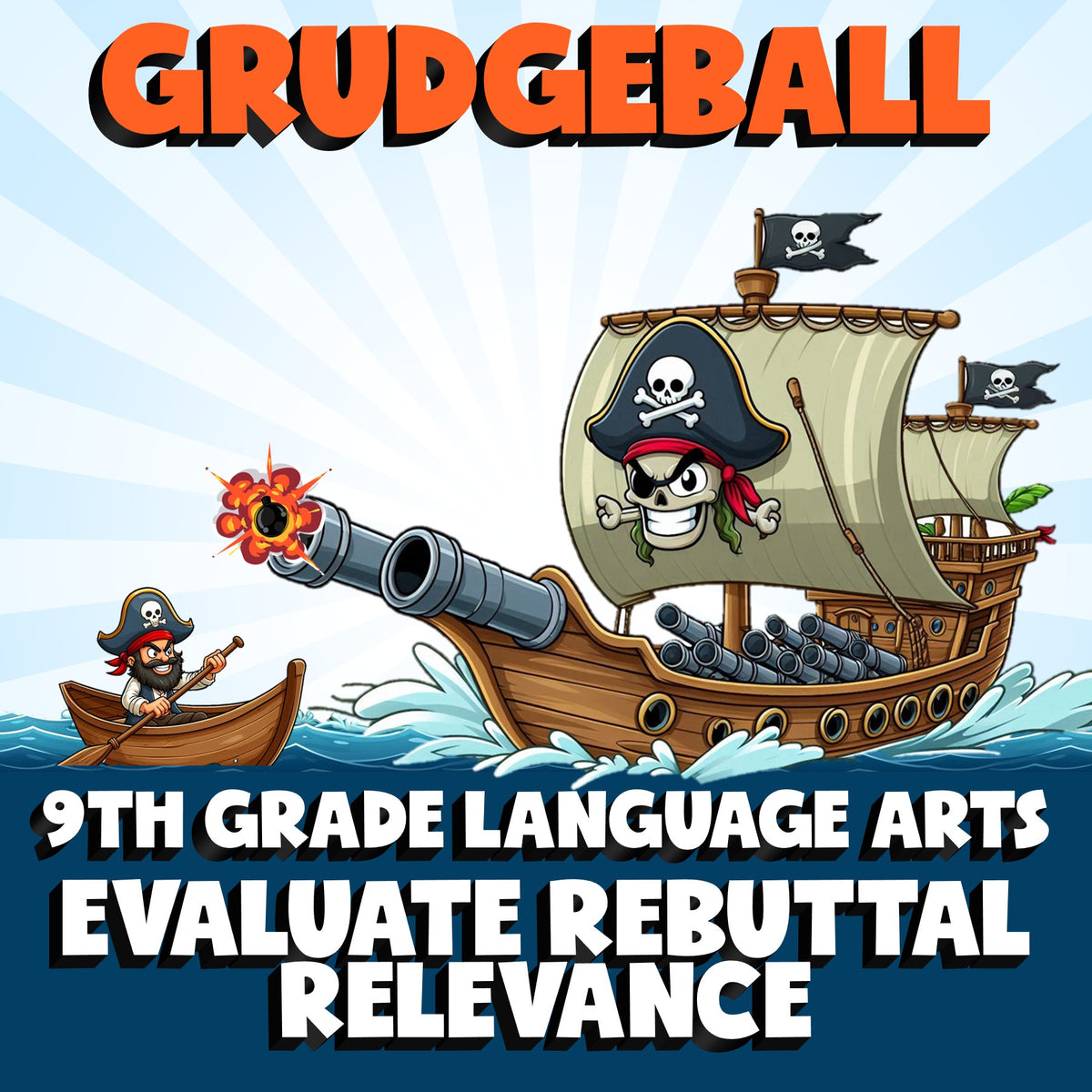 Evaluate Rebuttal Relevance GRUDGEBALL ELA Game - No Prep Grade 9 Review