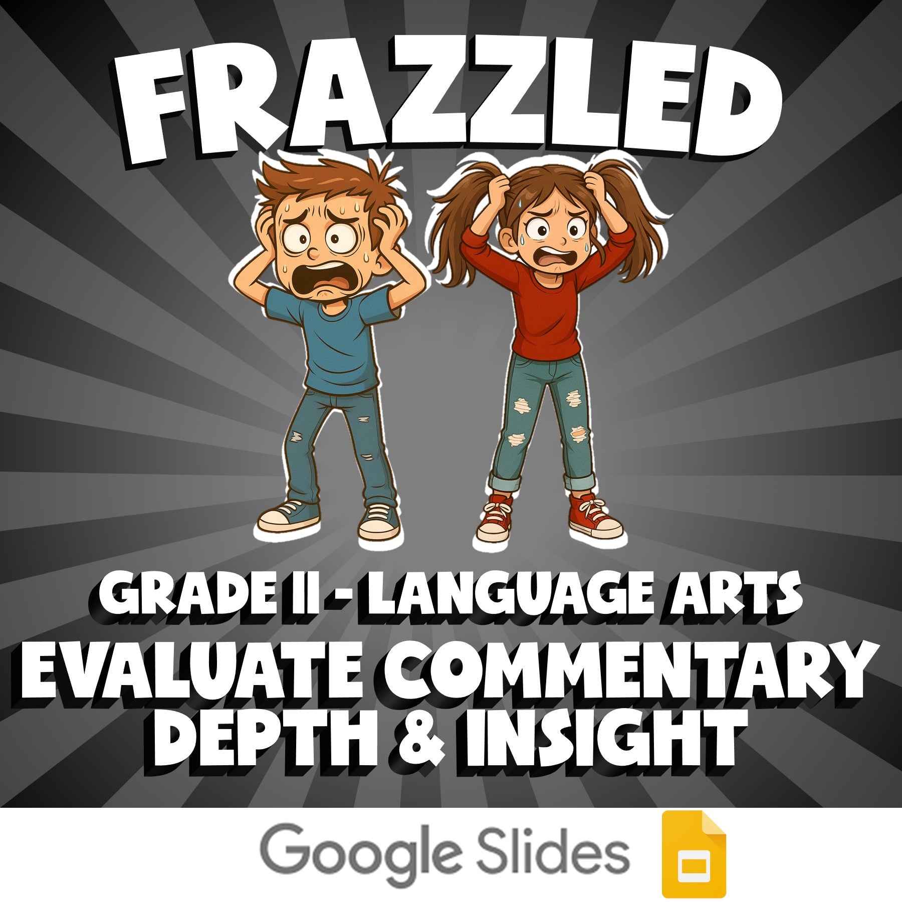 Evaluate Commentary Depth & Insight FRAZZLED ELA Game - No Prep Grade 11 Review