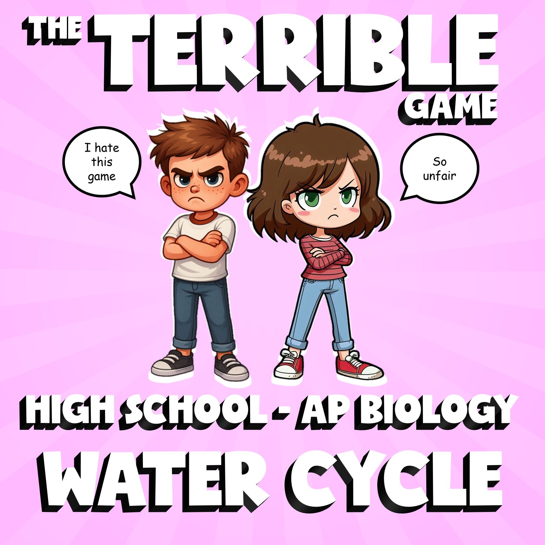 Water Cycle THE TERRIBLE GAME - No Prep AP Biology Science Review Activity
