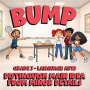 Distinguish Main Idea From Minor Details BUMP ELA Game - No Prep Grade 3 Review