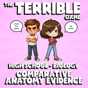 Comparative Anatomy Evidence THE TERRIBLE GAME - No Prep Biology Science Review