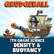 Density & Buoyancy GRUDGEBALL Science Game - No Prep Grade 7 Review Activity