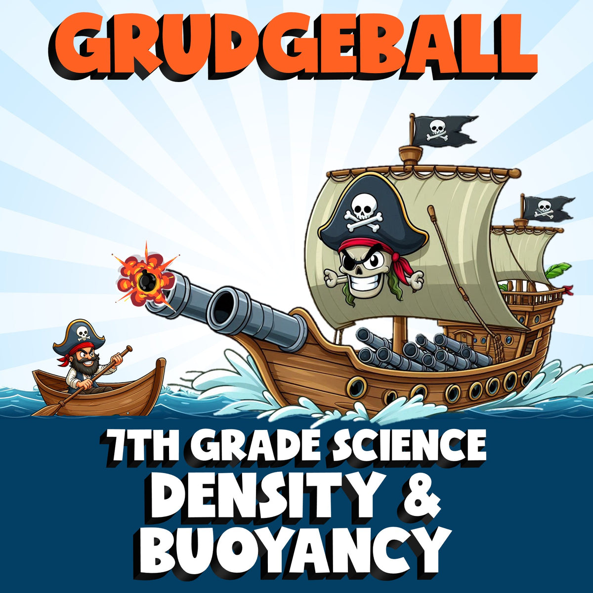 Density & Buoyancy GRUDGEBALL Science Game - No Prep Grade 7 Review Activity