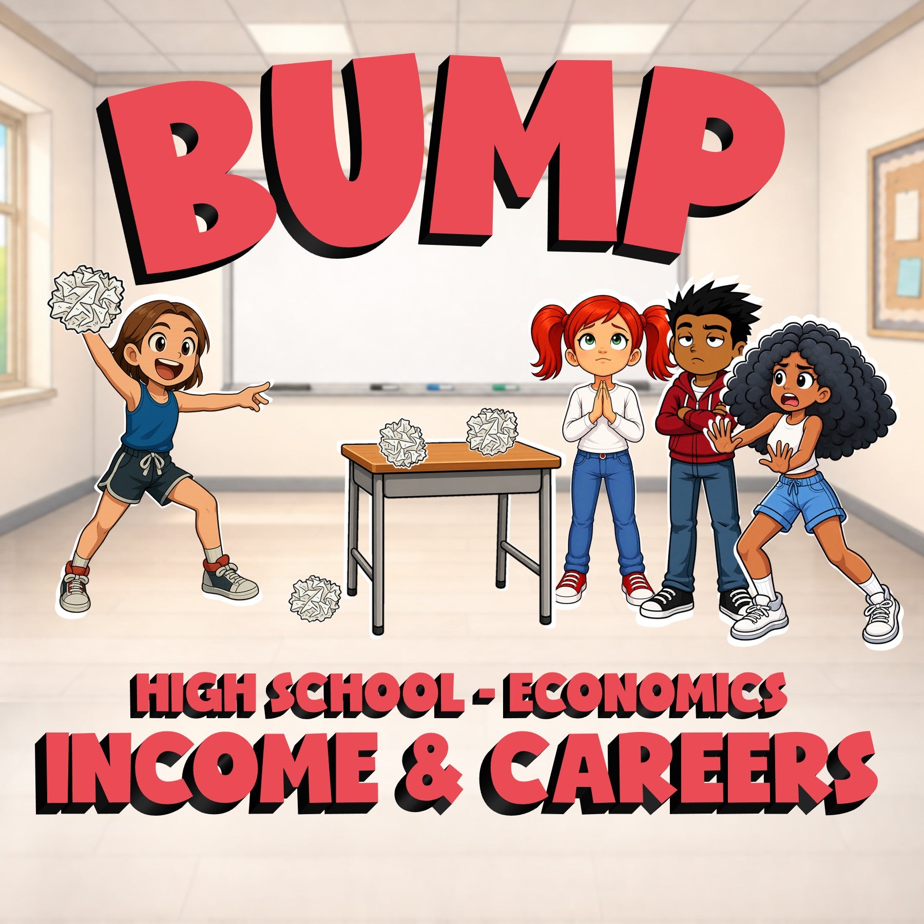 Income & Careers BUMP Economics Game - No Prep Review Activity