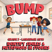 Identify Similes & Metaphors in Stories BUMP ELA Game - No Prep Grade 3 Review