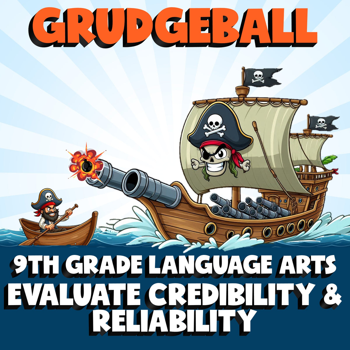 Evaluate Credibility & Reliability GRUDGEBALL ELA Game - No Prep Grade 9 Review