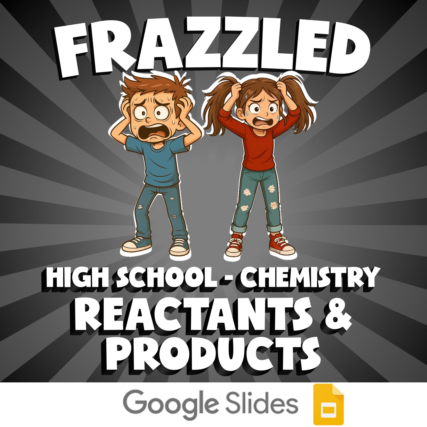 Reactants & Products FRAZZLED Science Game - No Prep Chemistry Review Activity