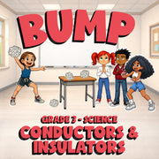 Conductors & Insulators BUMP Science Game - No Prep Grade 3 Review Activity