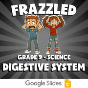 Digestive System FRAZZLED Science Game - No Prep Grade 9 Review Activity